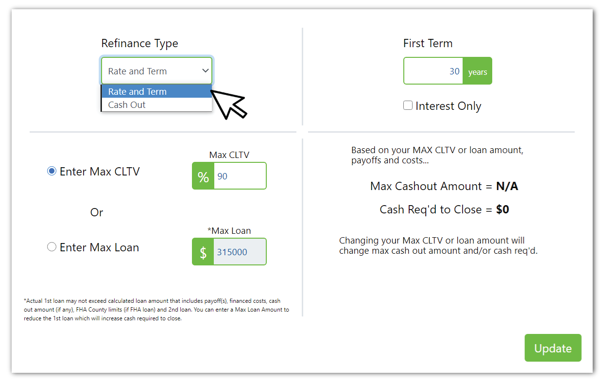 Refinance, edit loan, mortgage marketing